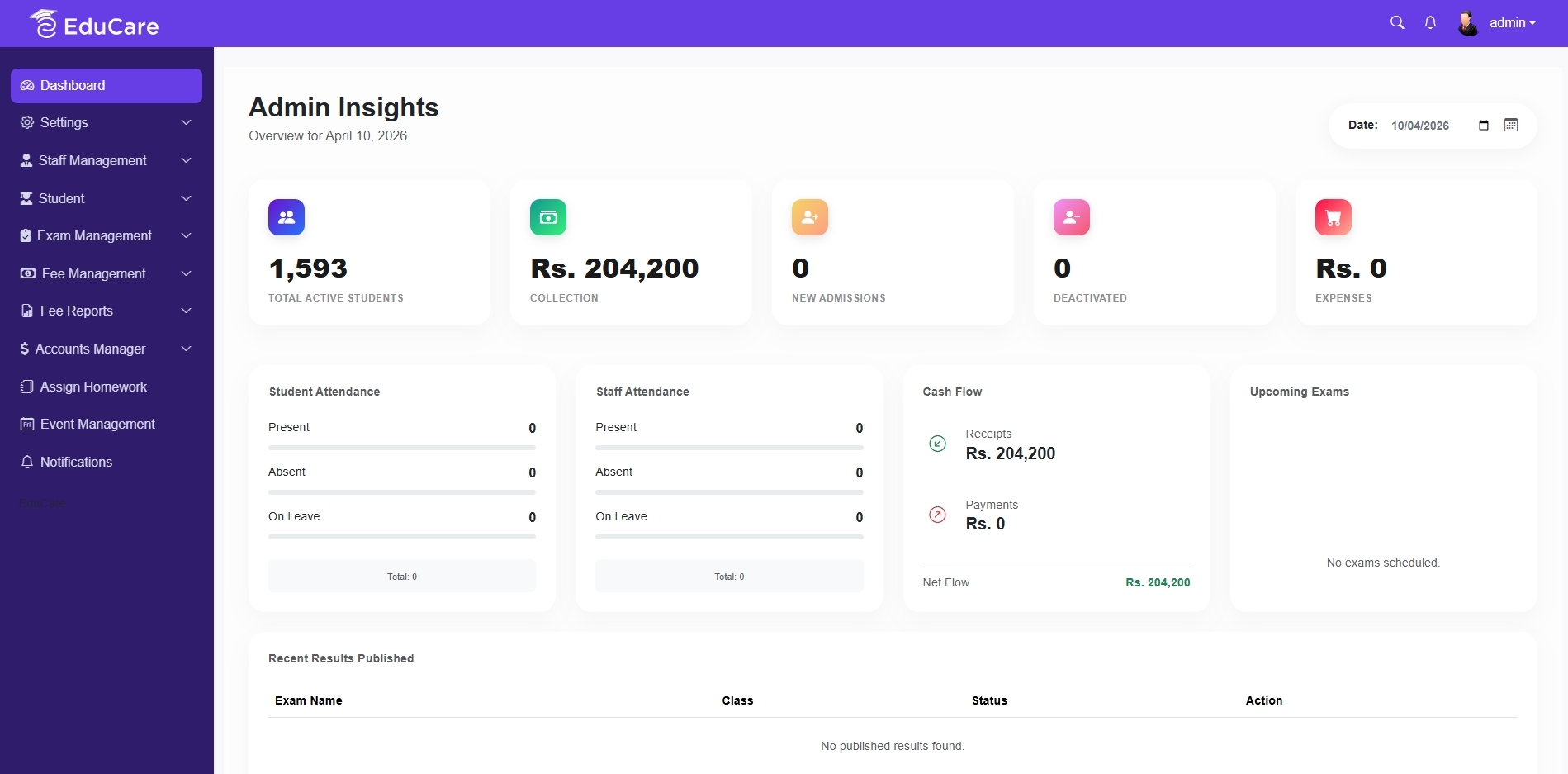 EduCare - Institute Management Software