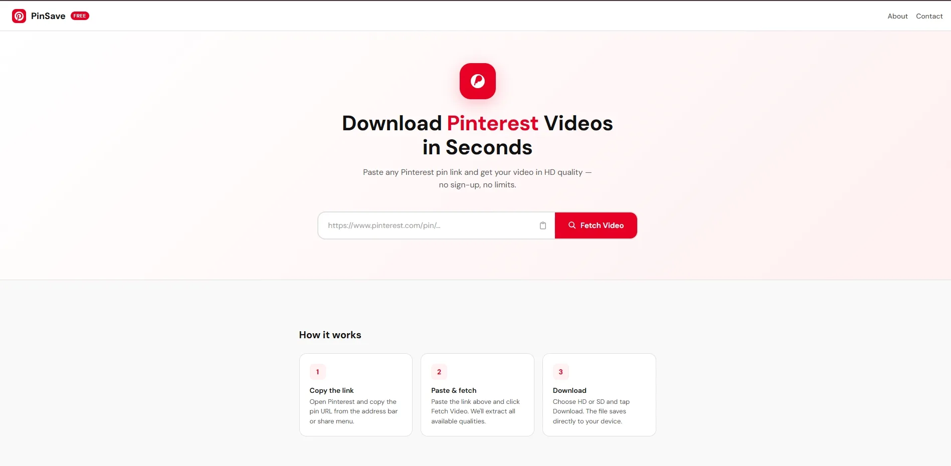 PinSave - Pinterest Video Downloader